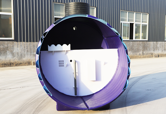 一體化污水處理設(shè)備切面展示